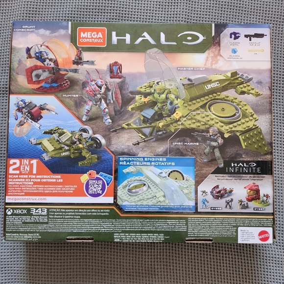 Halo infinite mega unsc wasp onslaught aircraft toy - Picture 2 of 2